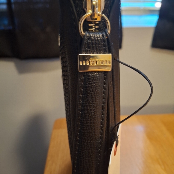 Ted Baker London Raffia Clutch Leather Trim Wristlet - Picture 4 of 13